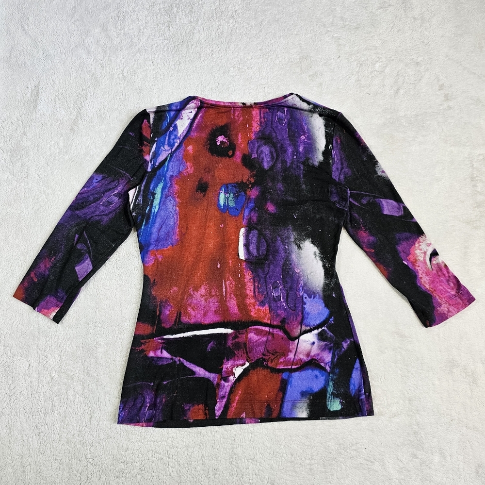 Escada Abstract Print Top - Picture 5 of 8